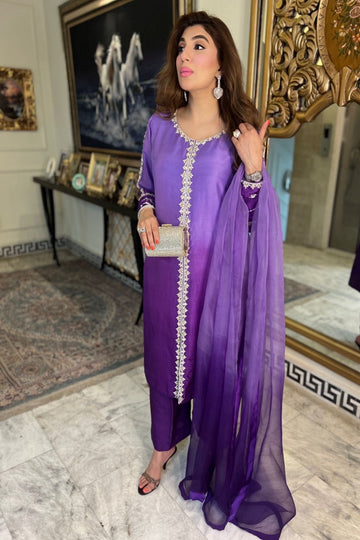 AMINAH BADAR | PURPLE OUTFIT