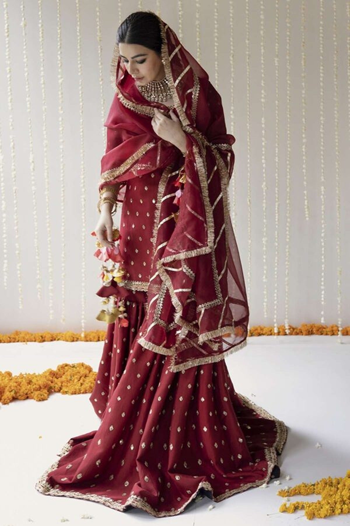 DYOT | ZARI FORMAL | RED OUTFIT | 3PC