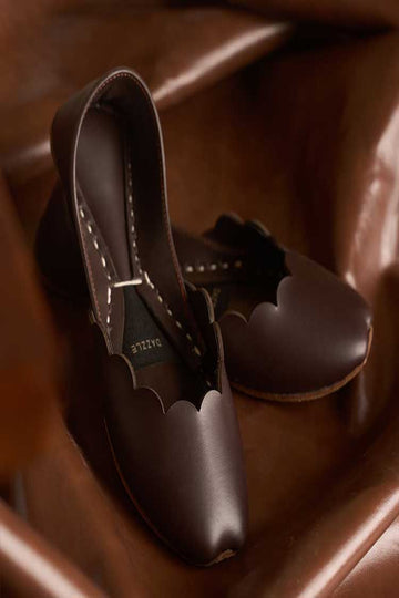 DAZZLE | KHUSSA SHOES | RAAHIM (DARK BROWN)