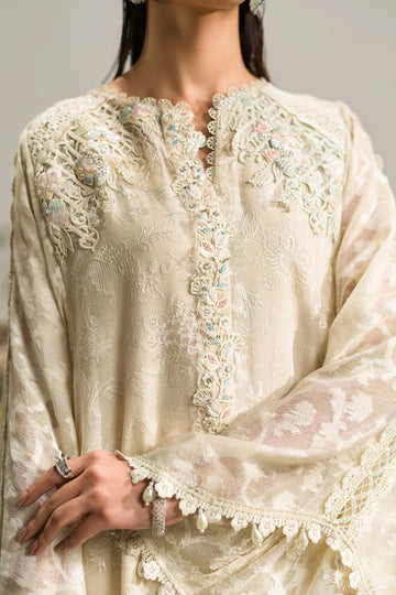 AMMARA KHAN | KAFTAN | RAINBOW CREAM KAFTAN (D-04)