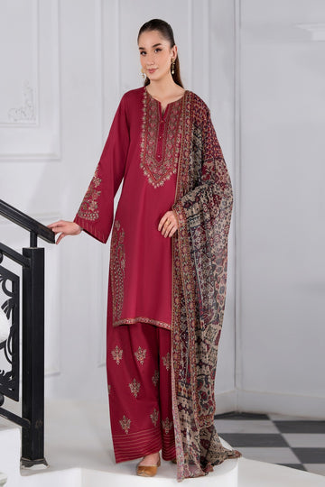 HEERA'S | ZARQAAB | RICH MAROON