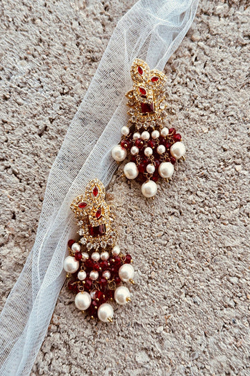 KOH-E-GEM | JEWELLERY | ROOHI RADIANCE MALAA - MAROON