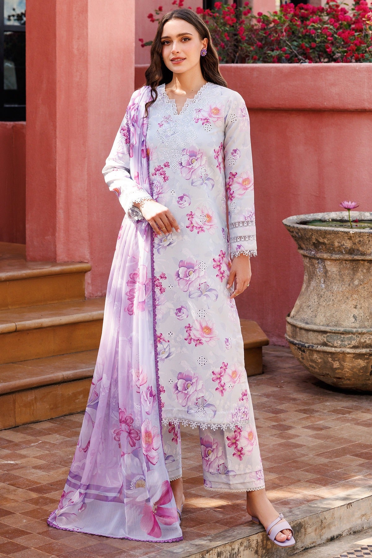 FARASHA | AUREA EID SUMMER LAWN'25 | ROSY MIST