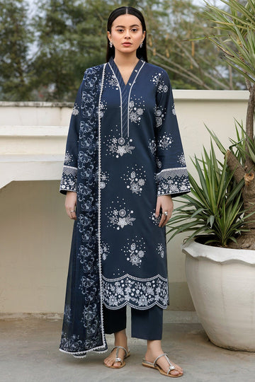 FARASHA | SUMMER WEAVES EMBROIDERED LAWN'25 | ROYAL LUX