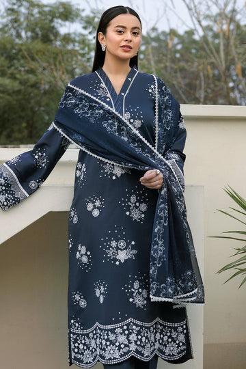 FARASHA | SUMMER WEAVES EMBROIDERED LAWN'25 | ROYAL LUX