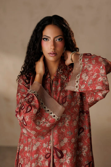 HUE PRET | LARA PRINTED SILKS | RUBY