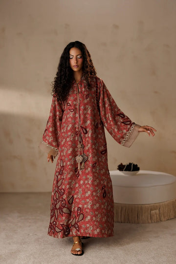 HUE PRET | LARA PRINTED SILKS | RUBY