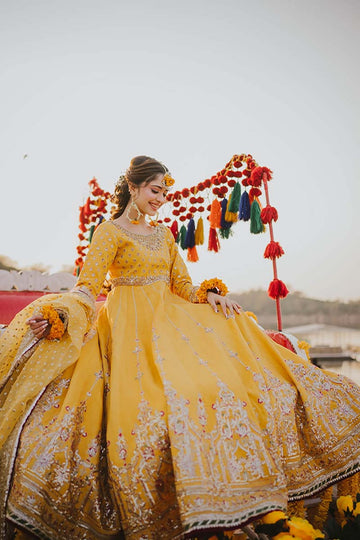 MAHA WAJAHAT | BRIDAL | SAKHIYAAN | YELLOW