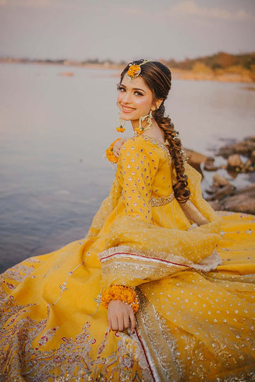 MAHA WAJAHAT | BRIDAL | SAKHIYAAN | YELLOW