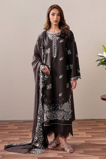 CROSS STITCH | MAHIRI EMBROIDERED COLLECTION | SEAL BROWN