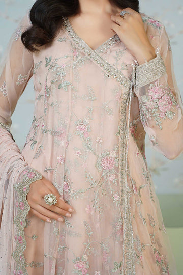 MARIA B | LUXURY FORMALS | EMBROIDERED ORGANZA SUIT | SF-EA24-20