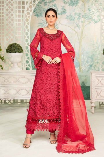 MARIA B | LUXURY PRET | 3 PIECE EMBROIDERED ORGANZA SUIT | SF-EA24-34