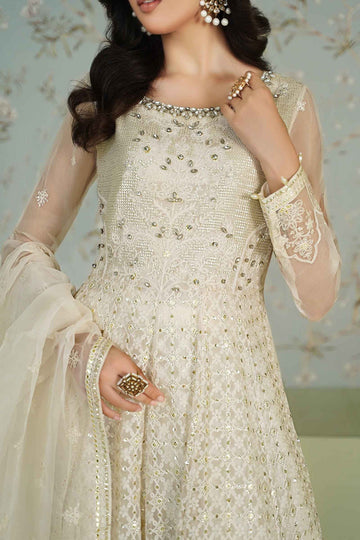 MARIA B | LUXURY FORMALS | EMBROIDERED BAMBER CHIFFON SUIT | SF-EA24-36