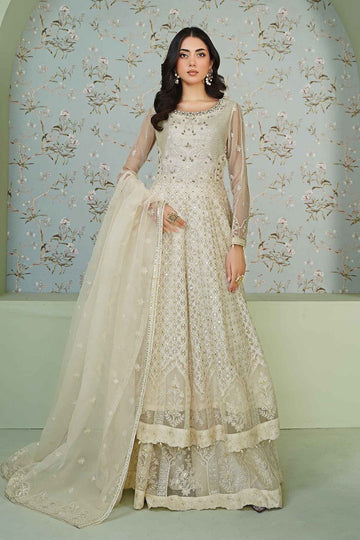 MARIA B | LUXURY FORMALS | EMBROIDERED BAMBER CHIFFON SUIT | SF-EA24-36