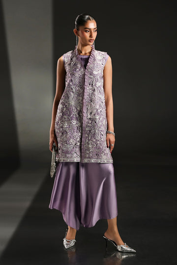 MARIA B | EID COLLECTION FORMALS | 3 PIECE EMBROIDERED ORGANZA SUIT | SF-EA26-22-LILAC