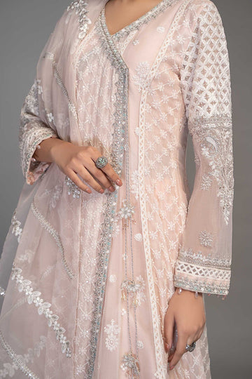 MARIA B | LUXURY PRET | 3 PIECE EMBROIDERED CHIFFON SUIT | SF-EF23-02R1