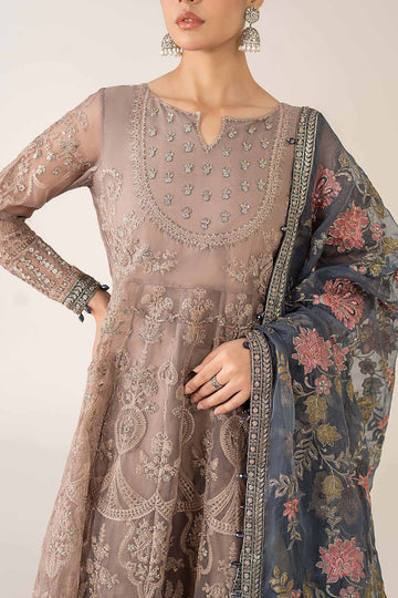 MARIA B | LUXURY FORMALS | 3 PIECE EMBROIDERED SUIT | SF-EF23-09R1-GREY