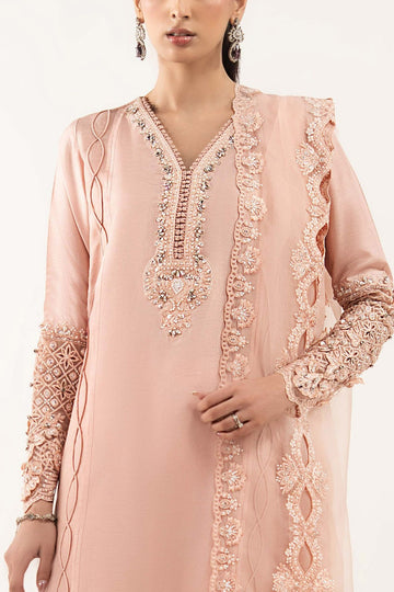 MARIA B | EID COLLECTION FORMALS | 3 PIECE EMBROIDERED RAW SILK SUIT | SF-EF26-26-PINK