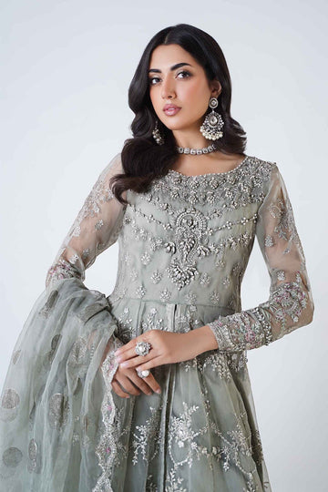 MARIA B | LUXURY FORMALS | EMBROIDERED ORGANZA SUIT | SF-EA24-30