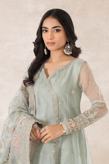 MARIA B | LUXURY PRET | 3 PIECE EMBROIDERED ORGANZA SUIT | SF-PF24-02