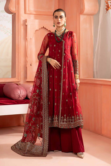 MARIA B | LUXURY PRET | 3 PIECE EMBROIDERED ORGANZA SUIT | SF-PF24-02