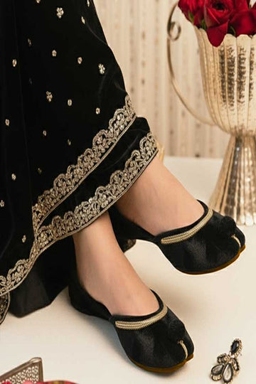 DAZZLE | KHUSSA SHOES | SABAAQ (BLACK)