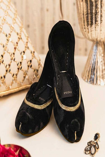DAZZLE | KHUSSA SHOES | SABAAQ (BLACK)