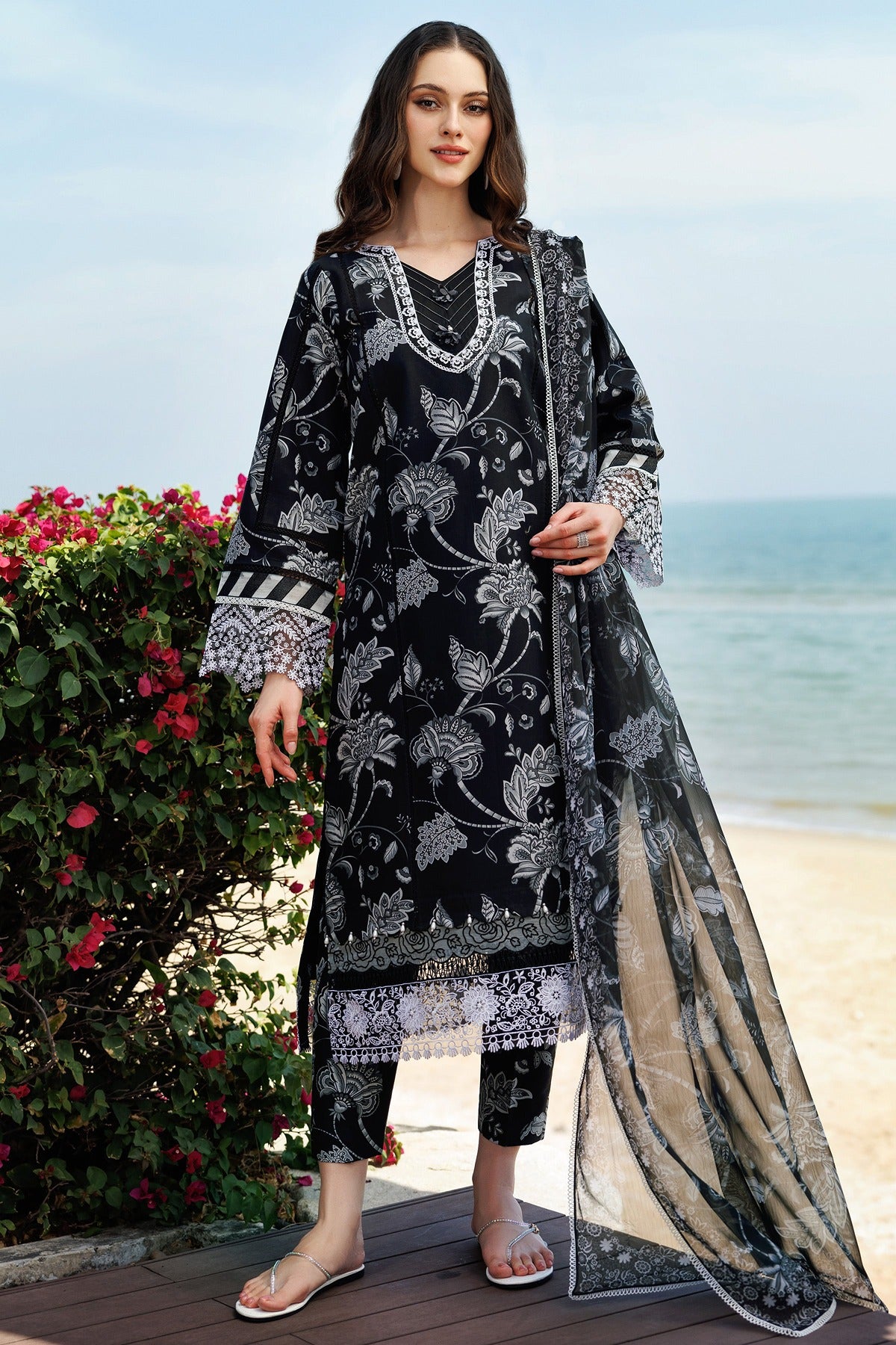 FARASHA | AUREA EID SUMMER LAWN'25 | SABLE DUSK