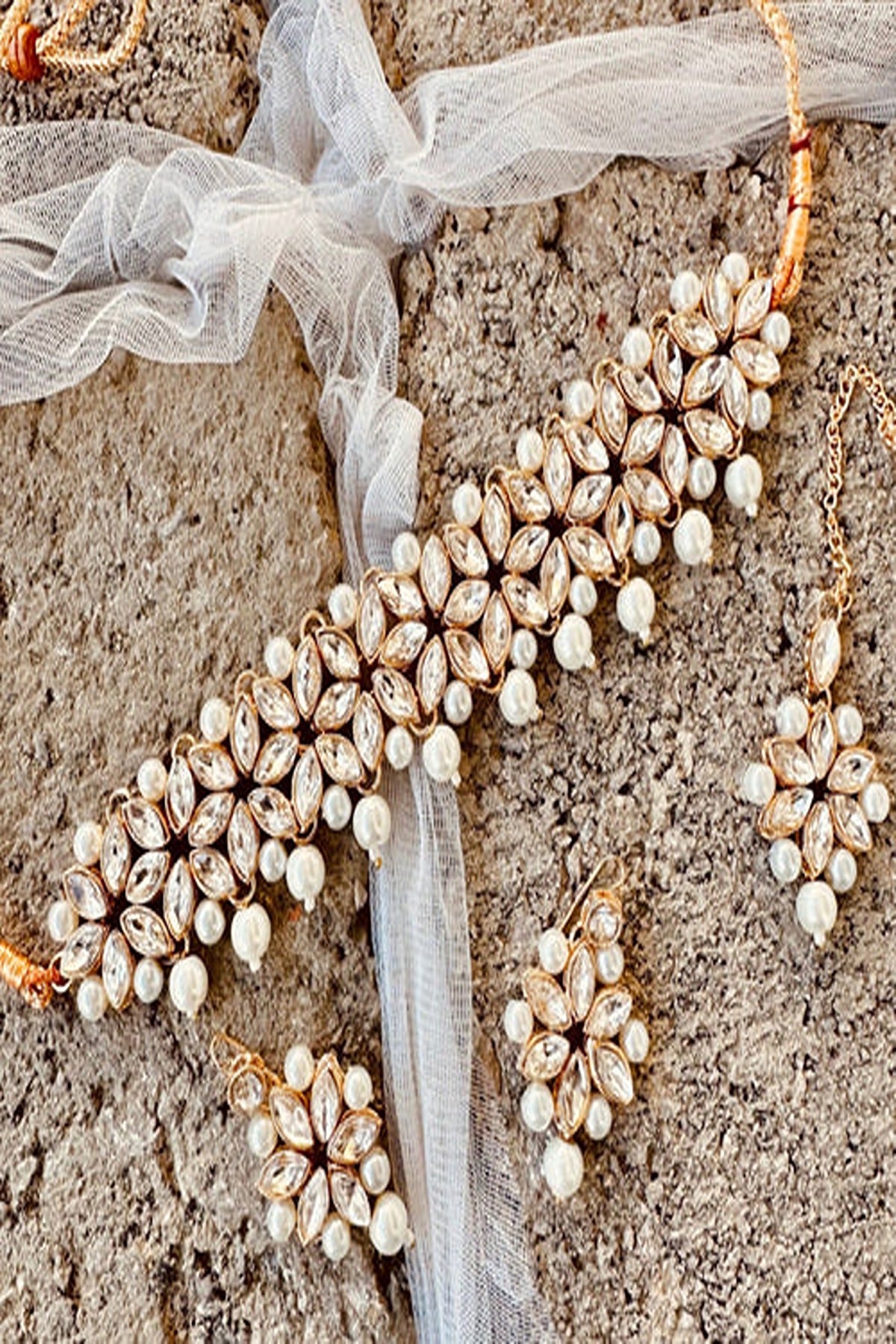 KOH-E-GEM | JEWELLERY | SANG-E-MARMAR KUNDUN CHOKER SET