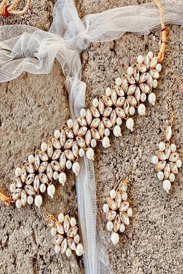 KOH-E-GEM | JEWELLERY | SANG-E-MARMAR KUNDUN CHOKER SET