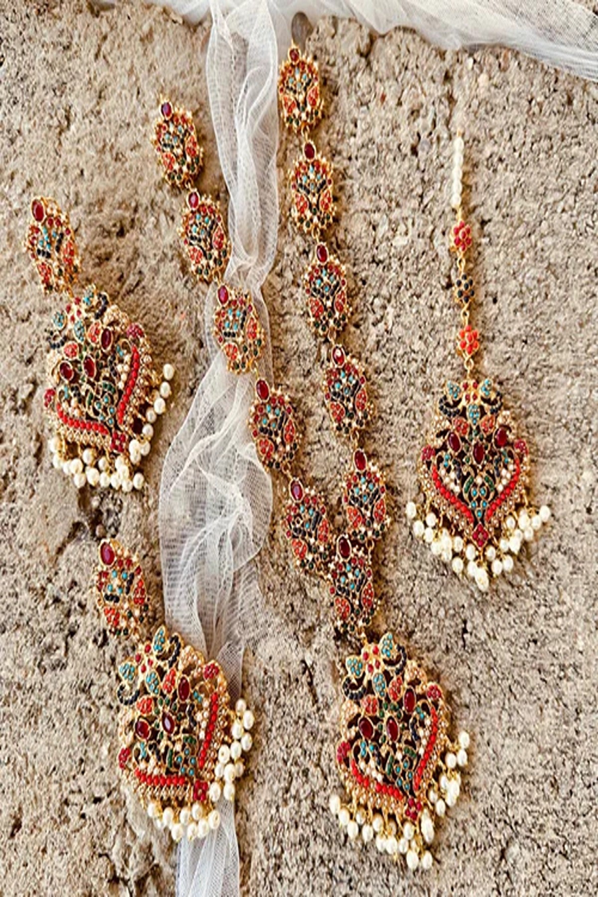 KOH-E-GEM | JEWELLERY | SATRANGI MALAA SET