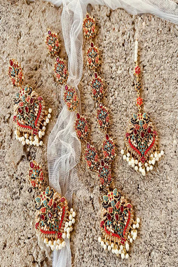 KOH-E-GEM | JEWELLERY | SATRANGI MALAA SET