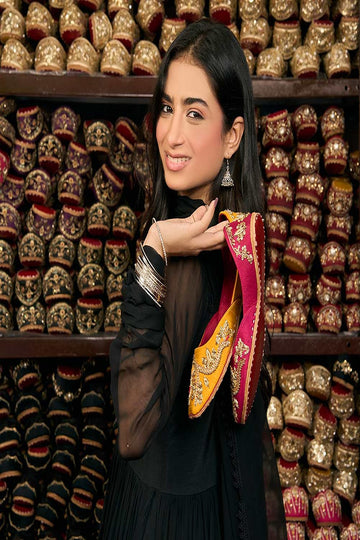 DAZZLE | KHUSSA SHOES | SHABNAM (MUSTARD)