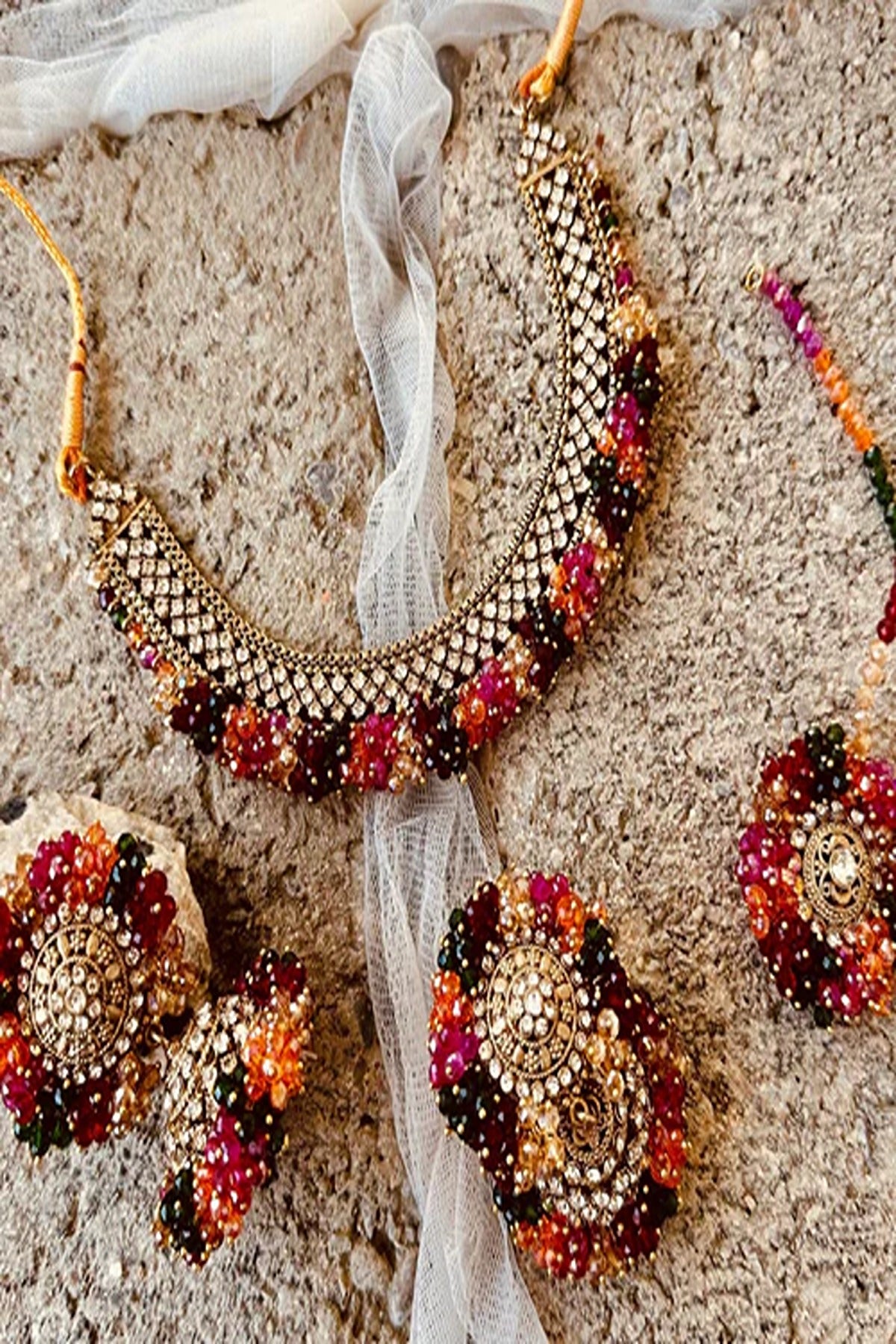 KOH-E-GEM | JEWELLERY | SHAN-E-NAURATAN SET