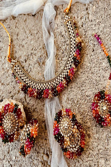 KOH-E-GEM | JEWELLERY | SHAN-E-NAURATAN SET