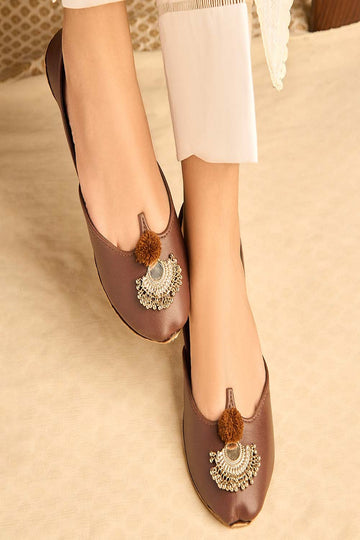 DAZZLE | KHUSSA SHOES | SHAUQ (DARK BROWN)