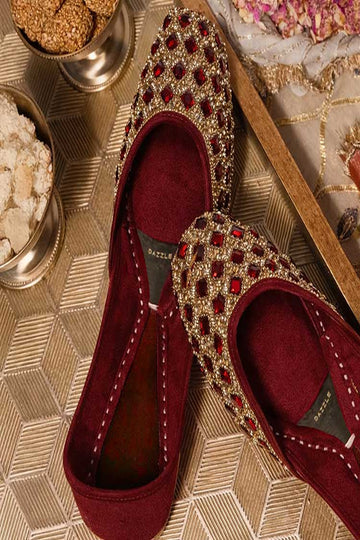 DAZZLE | KHUSSA SHOES | SIERRA (MAROON)