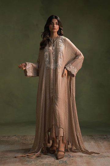 AMMARA KHAN | KAFTAN | STATEMENT NUDE GLAM KAFTAN (D-08)