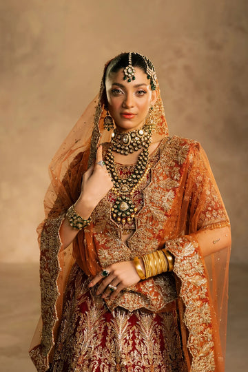 MAHNOOR MUJTABA | THE REALM | THE CLASSIC RED BRIDAL