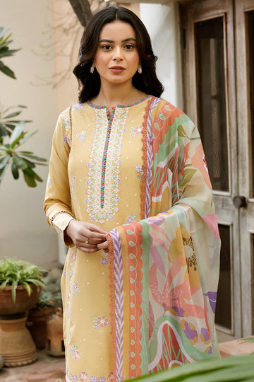FARASHA | SUMMER WEAVES EMBROIDERED LAWN'25 | TUSCAN AURA