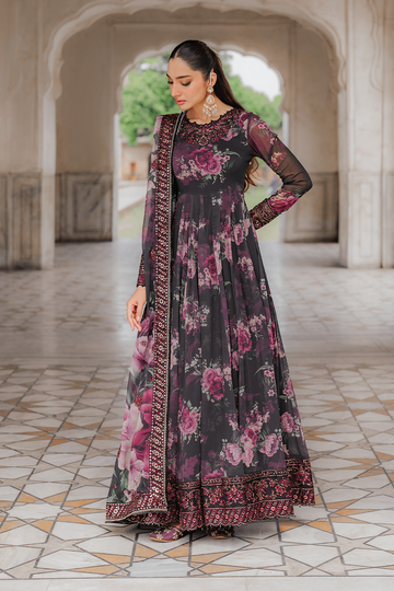 IZNIK | PRINTED FORMALS | UE-315 PRINTED CHIFFON