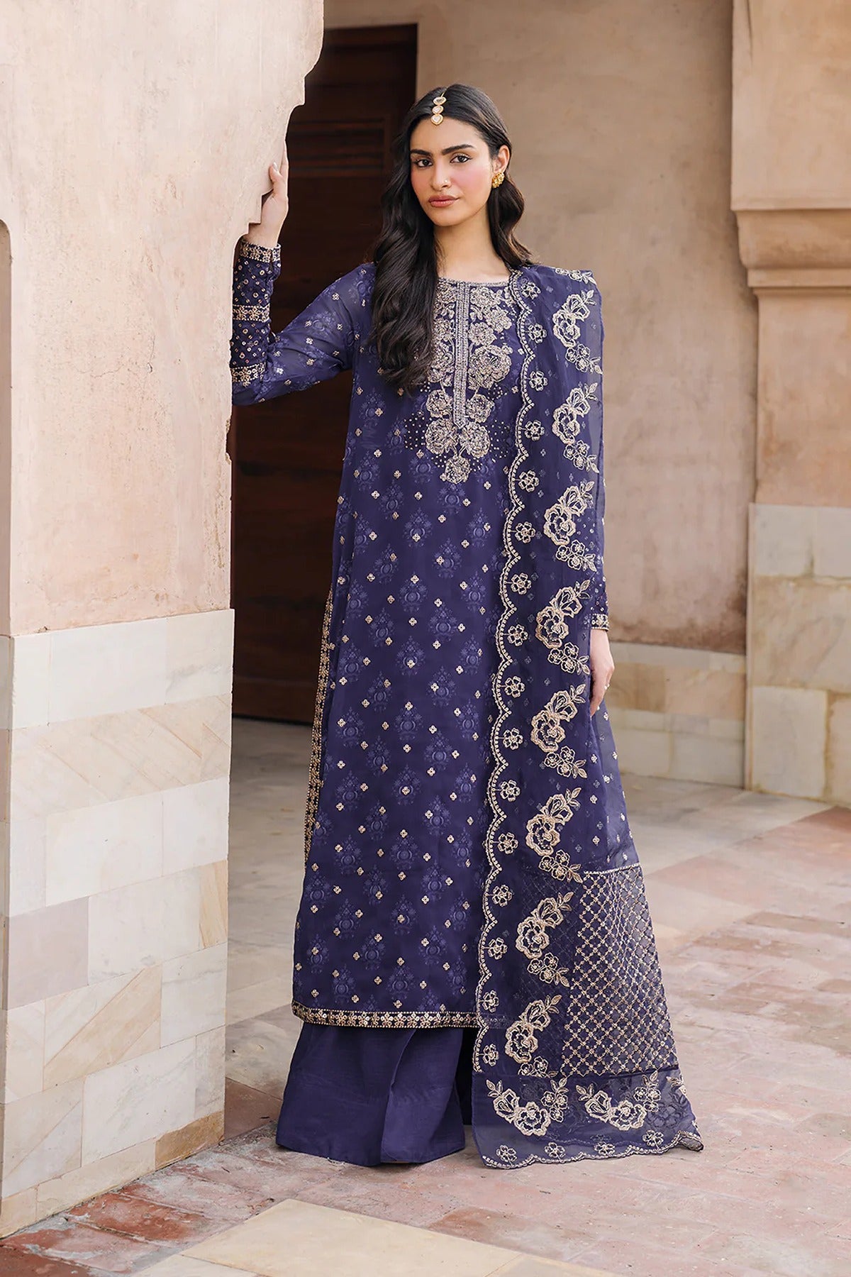 IZNIK | BANDHANI | UE-325 EMBROIDERED CHIFFON