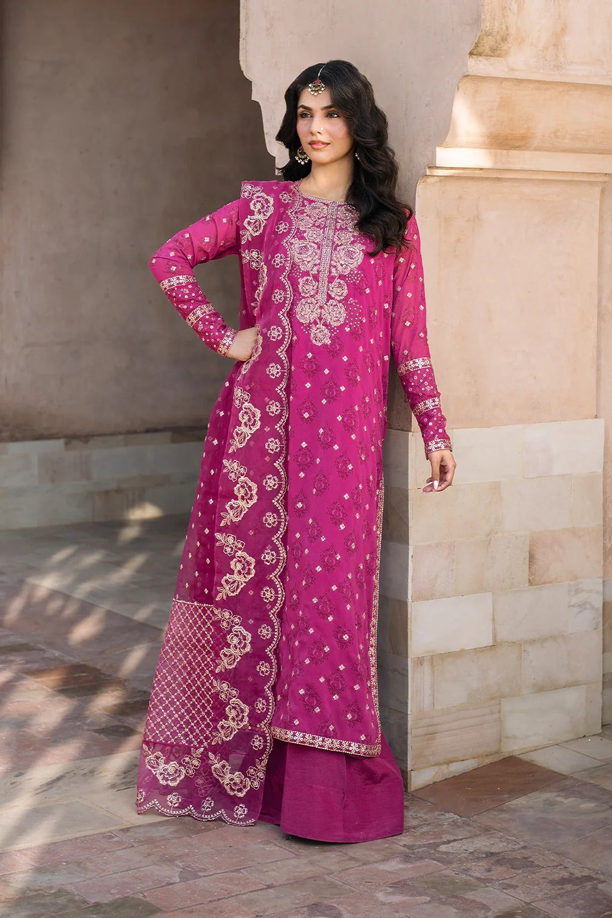 IZNIK | BANDHANI | UE-326 EMBROIDERED CHIFFON