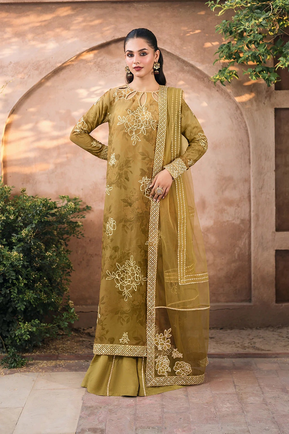 IZNIK | BANDHANI | UE-332 EMBROIDERED CHIFFON