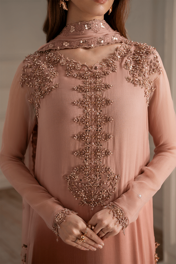 IZNIK | FORMALS | UE-479 EMBROIDERED CHIFFON