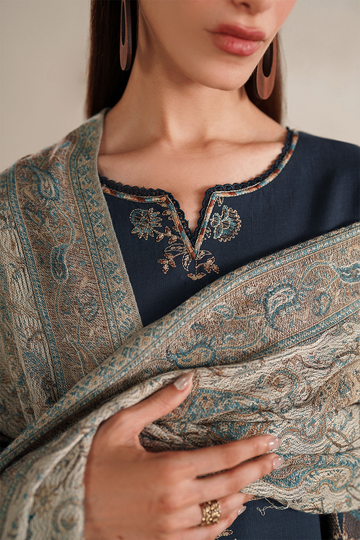 IZNIK | WINTER CHAPTER '25 | UE-586 EMBROIDERED KHADDAR