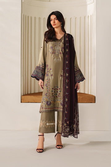 IZNIK | FORMALS | UE-614 EMBROIDERED RAMEN SILK