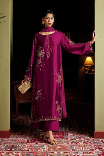 IZNIK | FESTIVE FORMALS ’26 | UE-722 EMBROIDERED RAMEN SILK