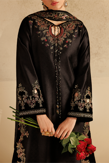 IZNIK | SEMI FORMALS | UE-737 DYED TEXTURED SHEESHA SILK