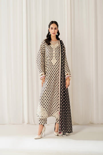 BAROQUE | EMBROIDERED PRINTED VISCOSE UF-4050